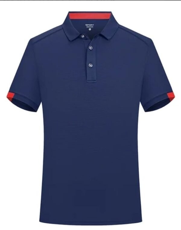 Custom Polo Dark Blue T- Shirt