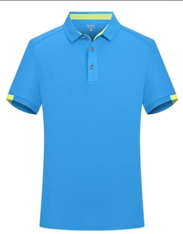 Custom Polo Sky Blue T- Shirt