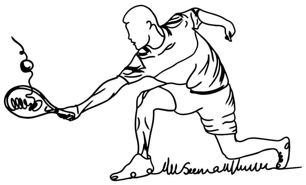 The Classic Swing Polo (golfer swinging) Black